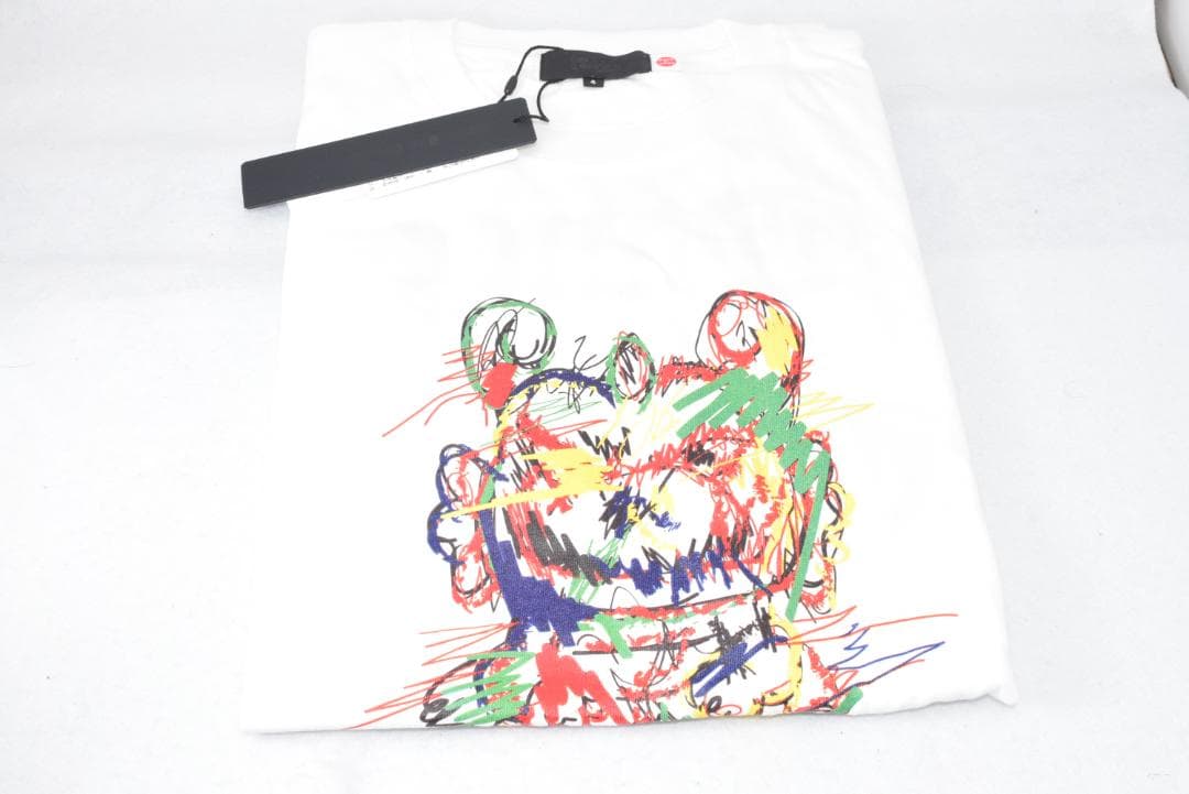 新品☆ダンスウィズドラゴン ちびドラ レインボー Tシャツ☆ホワイト☆XLサイズ