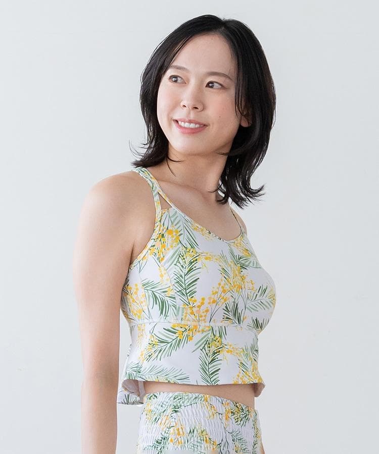 SUKALA　スプリングフラワーフレアブラトップ　ミモザ　Mサイズ　LAVA