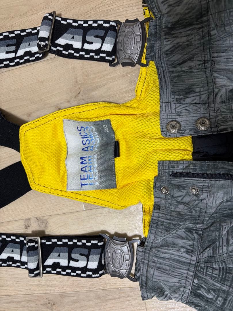 ASICS スキーウェア サイズ175cm グレー/イエロー