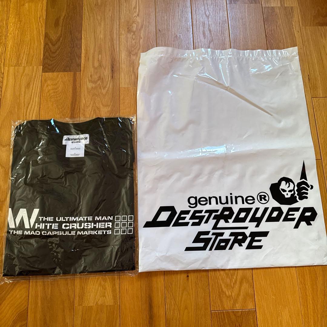 マッドカプセルマーケッツ限定Tシャツ黒Sサイズホワイトクラッシャー