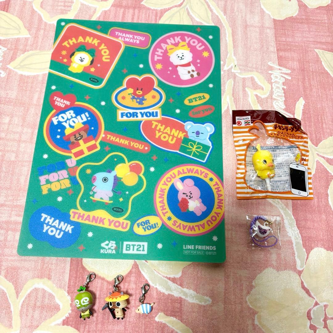 6点【鶴岡八幡宮 根付】下敷【モンスターハンター ◆チャーム】ひよこちゃん