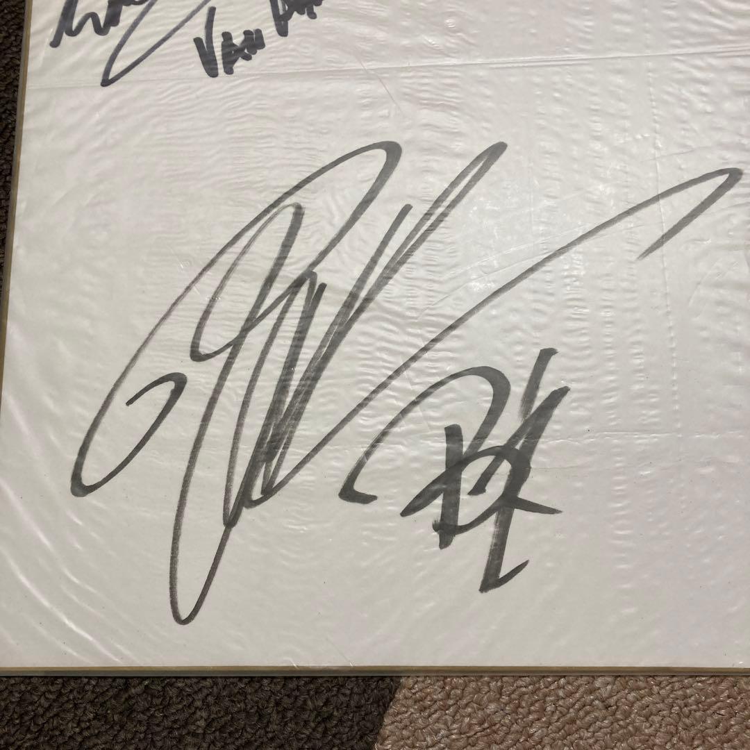 エディ・ヴァン・ヘイレン&B'z松本孝弘　直筆サイン色紙