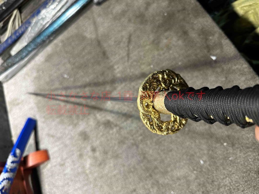 26寸三枚合侍打刀ブルードラゴン 古兵器 武具 刀装具 日本刀 模造刀 居合刀