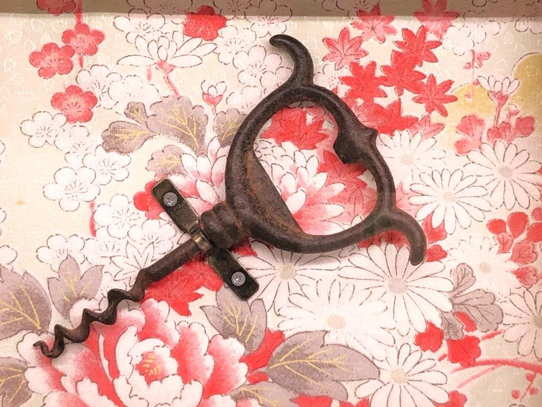 【 幕末～明治時代 舶来栓抜き 】　１９世紀フランス製　額装