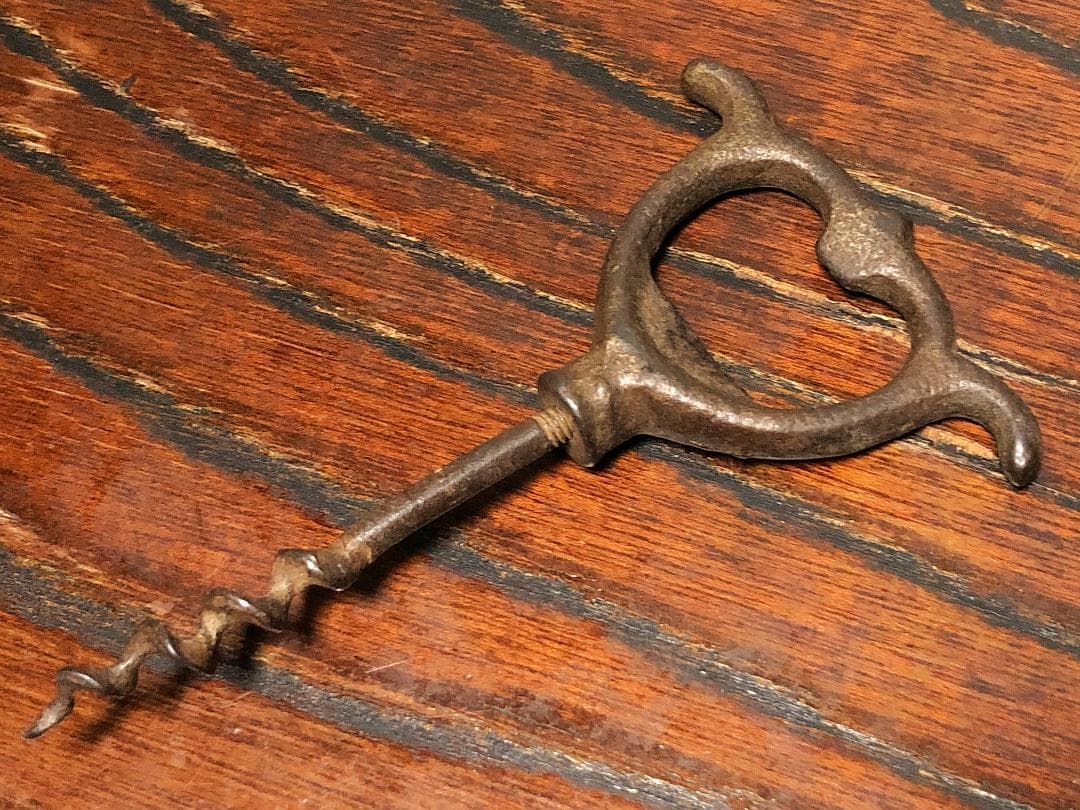 【 幕末～明治時代 舶来栓抜き 】　１９世紀フランス製　額装