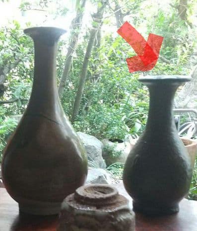 【琉球古陶】　徳利、一輪挿し