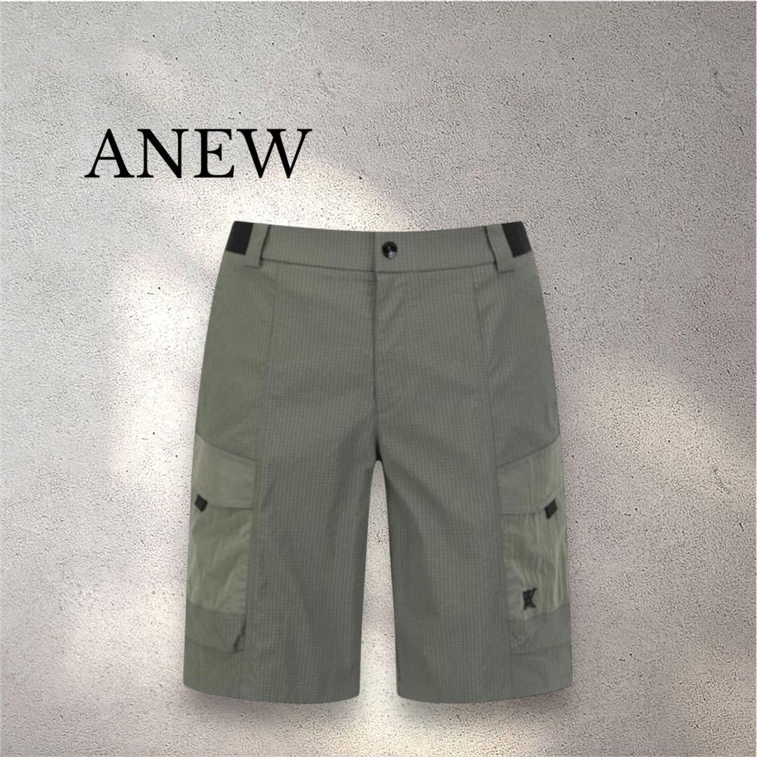 新品⭐️タグ付き ⭐️Lサイズ ANEW メンズ ショートパンツ カーキセットアップ