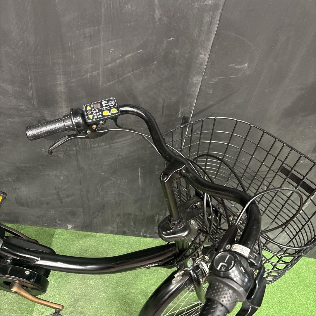 電動自転車 YAMAHA PAS Babby ブラック 3人乗り対応　39★