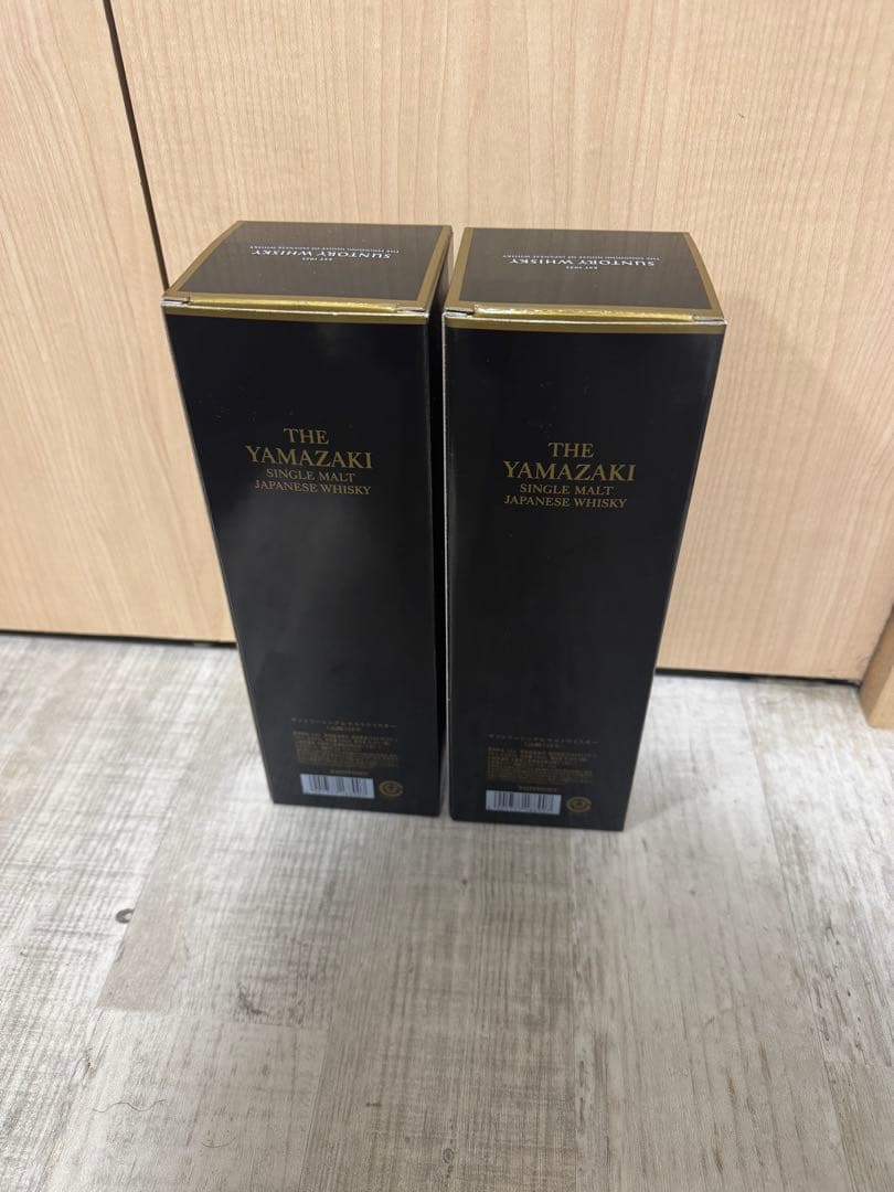 山崎 18年 シングルモルトウイスキー 空瓶2本セット箱あり