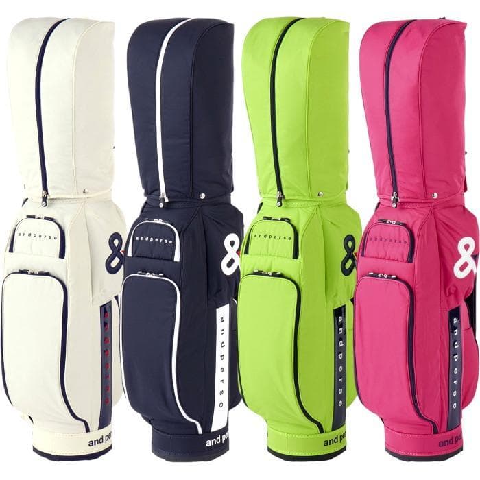 新品 and per se アンパスィ キャディバッグ AUS7305 ホワイト