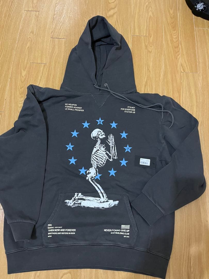 Darc Sport FEAR THOU NOT EVERYDAY パーカ xl