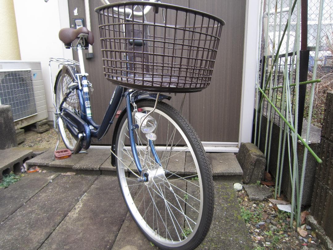 【極上】手渡限定 Marushi ママチャリ インクブルーBL21M 24型