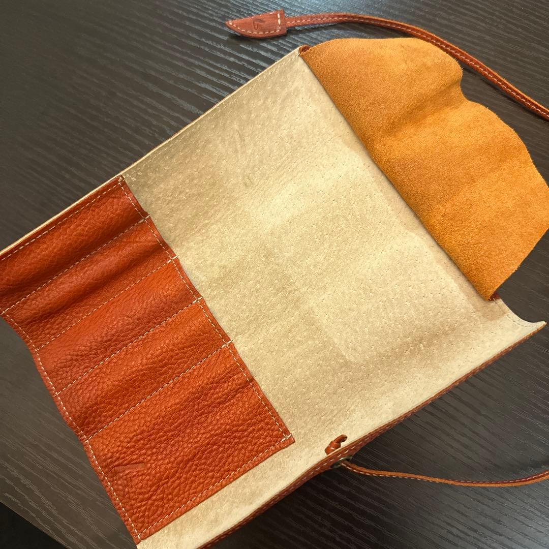 土屋鞄　ロールペンケース　限定色オレンジ