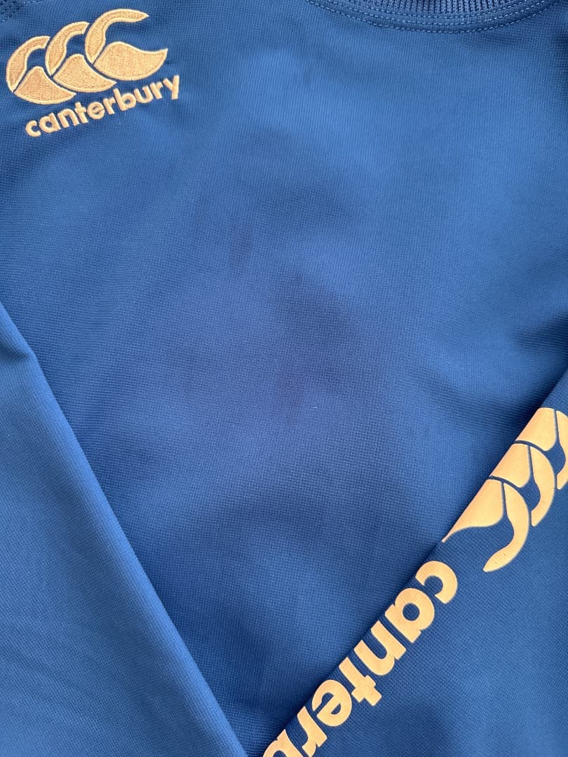 canterbury 青 長袖 ピステ