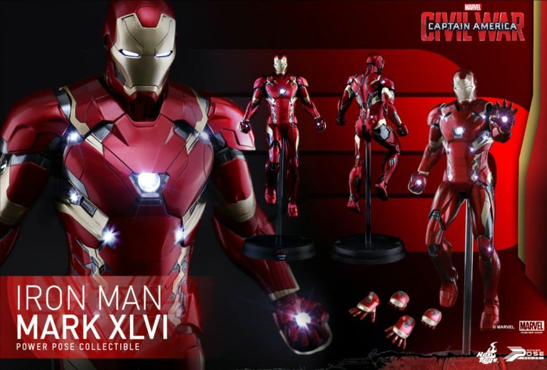 【新品未使用】ホットトイズ『シビル・ウォー/キャプテン・アメリカ』マーク46