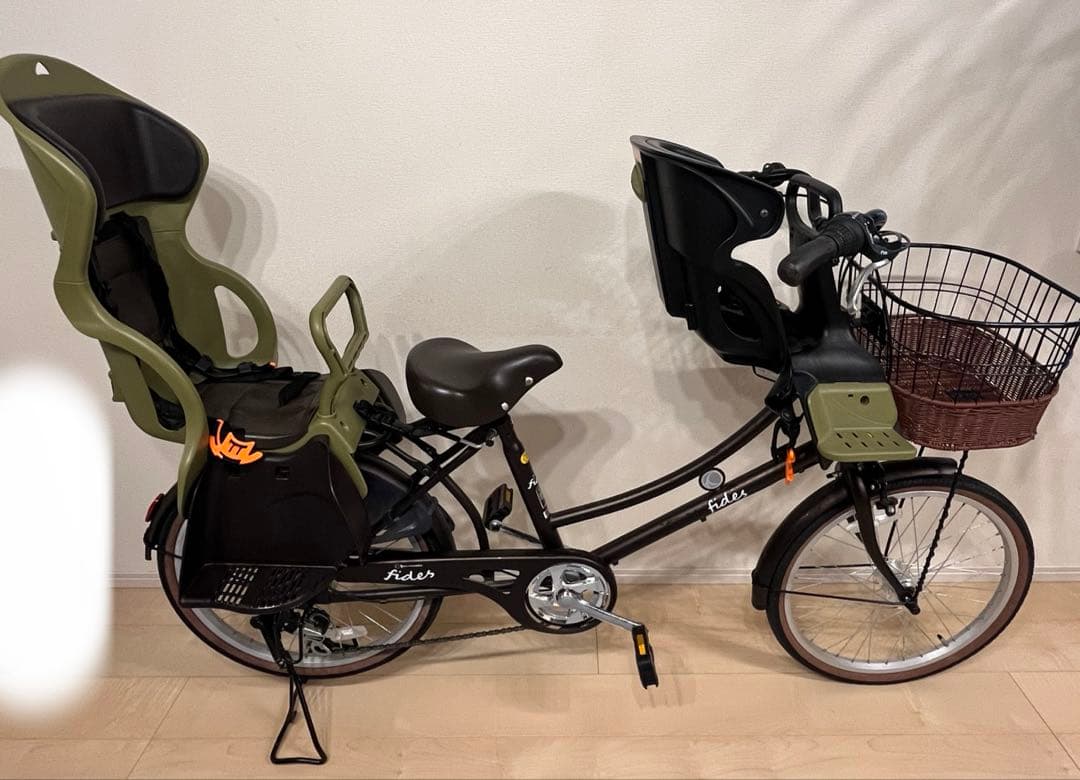 美品　子ども乗せ自転車　3人乗り　電動なし　6段変速ギア　引取限定