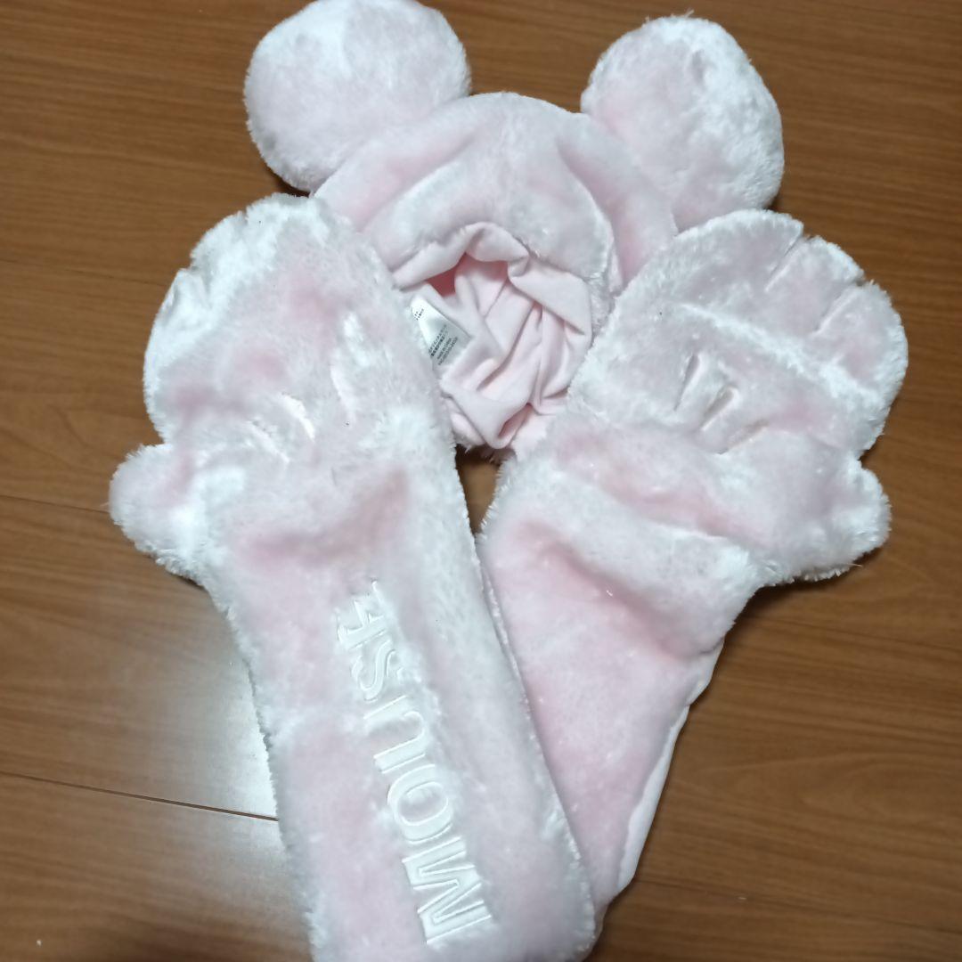 【公式】 ピンク マフラーファンキャップ ミッキーマウス