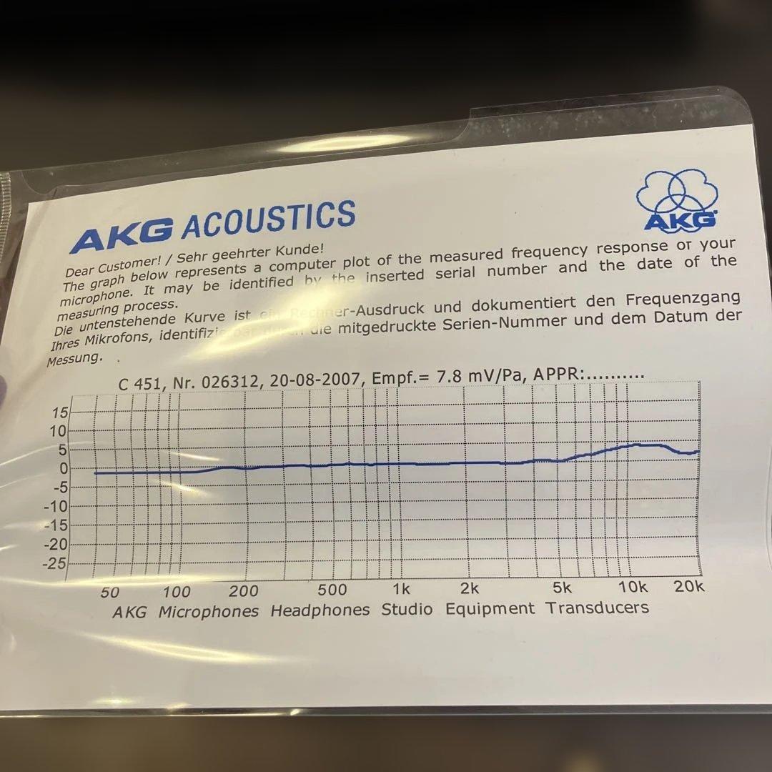 AKG C 451 B コンデンサーマイク