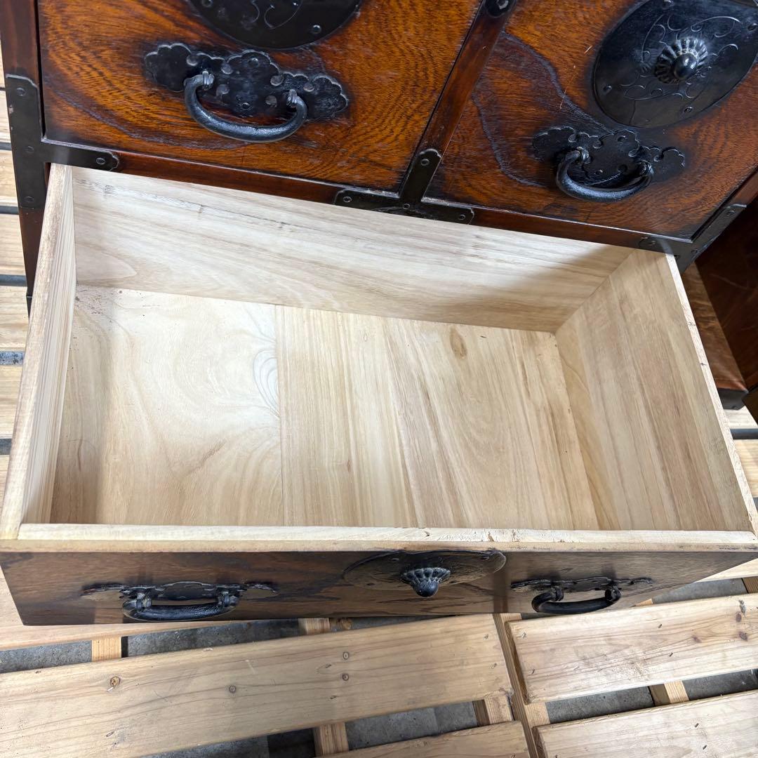 【送料込】時代箪笥　和箪笥　アンティーク家具　和家具　古道具　レトロ