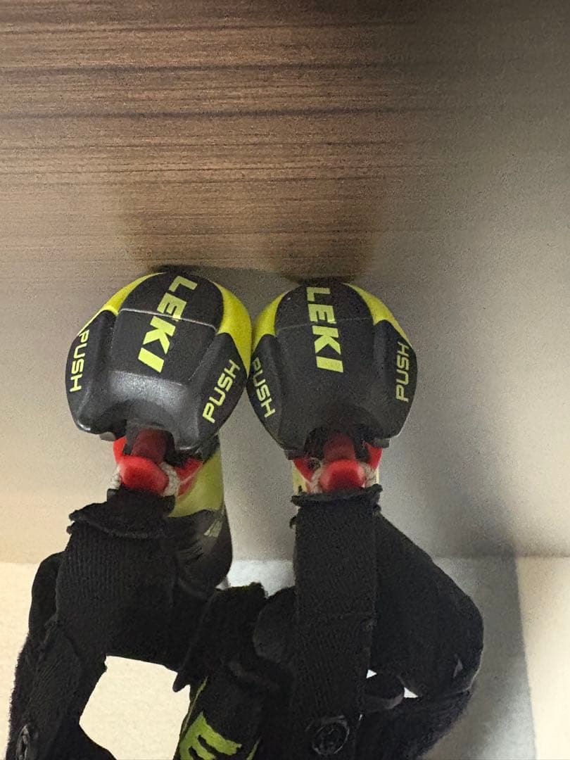 LEKI スキー用ストック ピンク/黒/黄