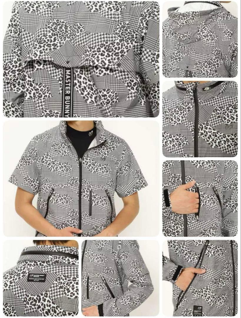 新品 パーリーゲイツ マスターバニー レインウェア 上下セット Lサイズ（5）