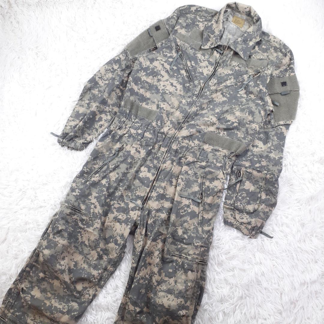 美品◎US AIR FORCE 戦闘車両乗員用カバーオール ツナギ デジタルカモ
