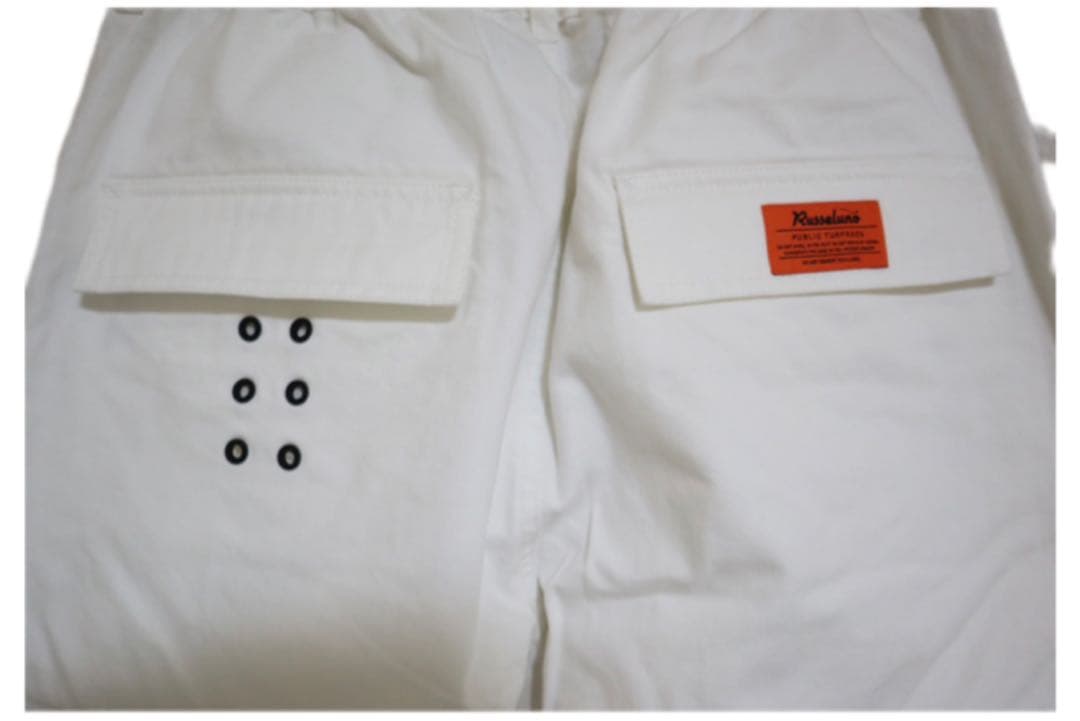 新品 ラッセルノ Russeluno ゴルフ ロングパンツ 白