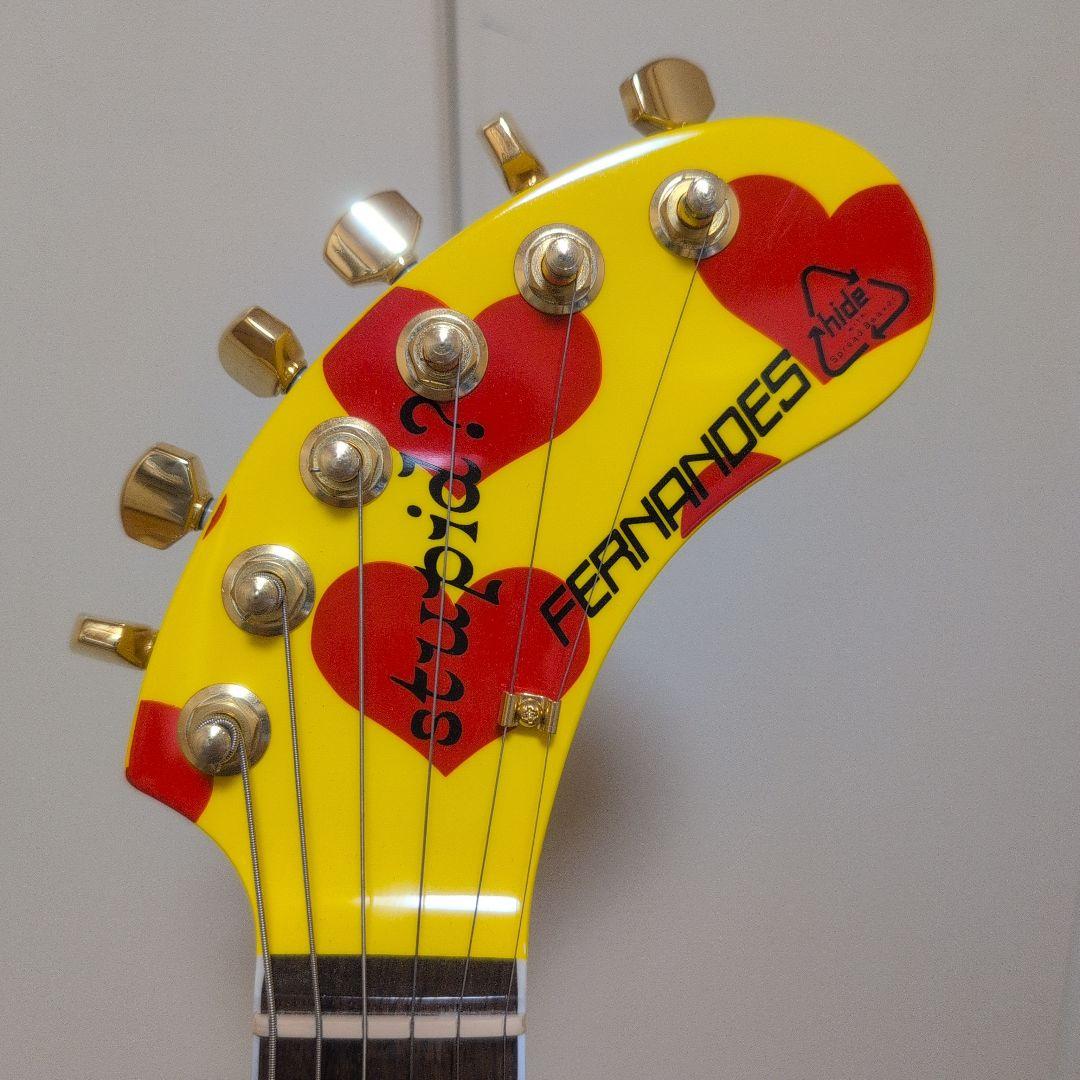 【美品】 FERNANDES フェルナンデス YELLOW HEART zo-3