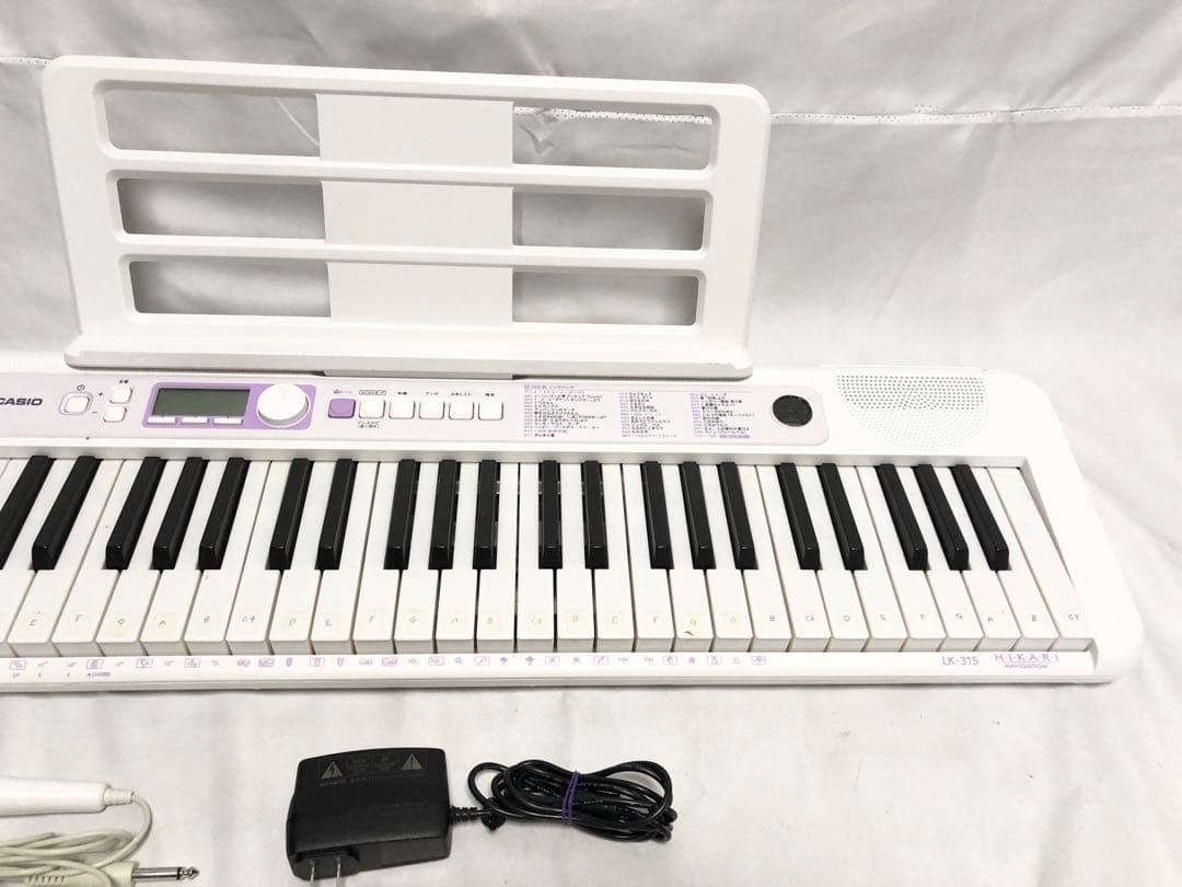 【完動品】CASIO 光ナビゲーションキーボード LK-315 電子ピアノ