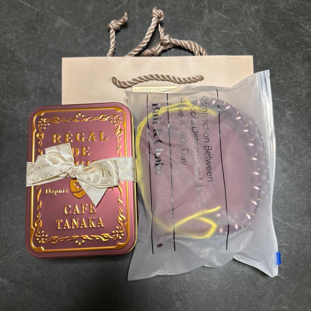 カフェタナカ ボールアンドチェーン コラボバッグとプティ ショコラテ缶セット