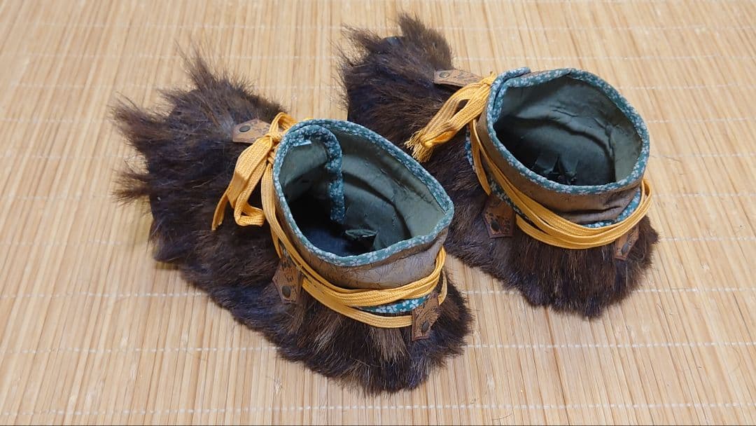 ◎週末限定値引中早いもの勝ち◎☆★全国送料無料☆毛靴☆飾り用☆甲冑☆鎧★☆