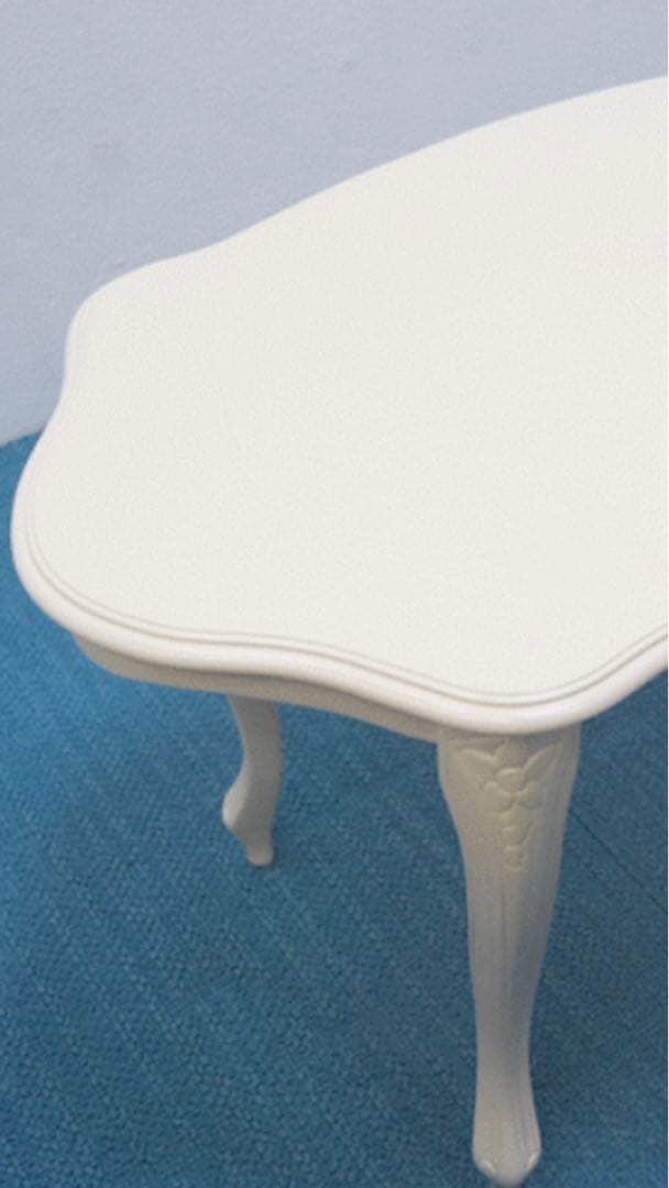 高級イタリア ブランド 彫刻 猫脚　テーブル スツールセット♦️シャビー♦️送料込