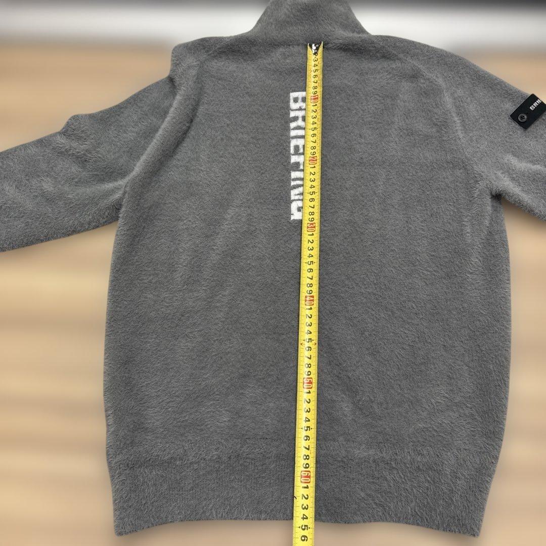 BRIEFING グレー ハイネックセーター M