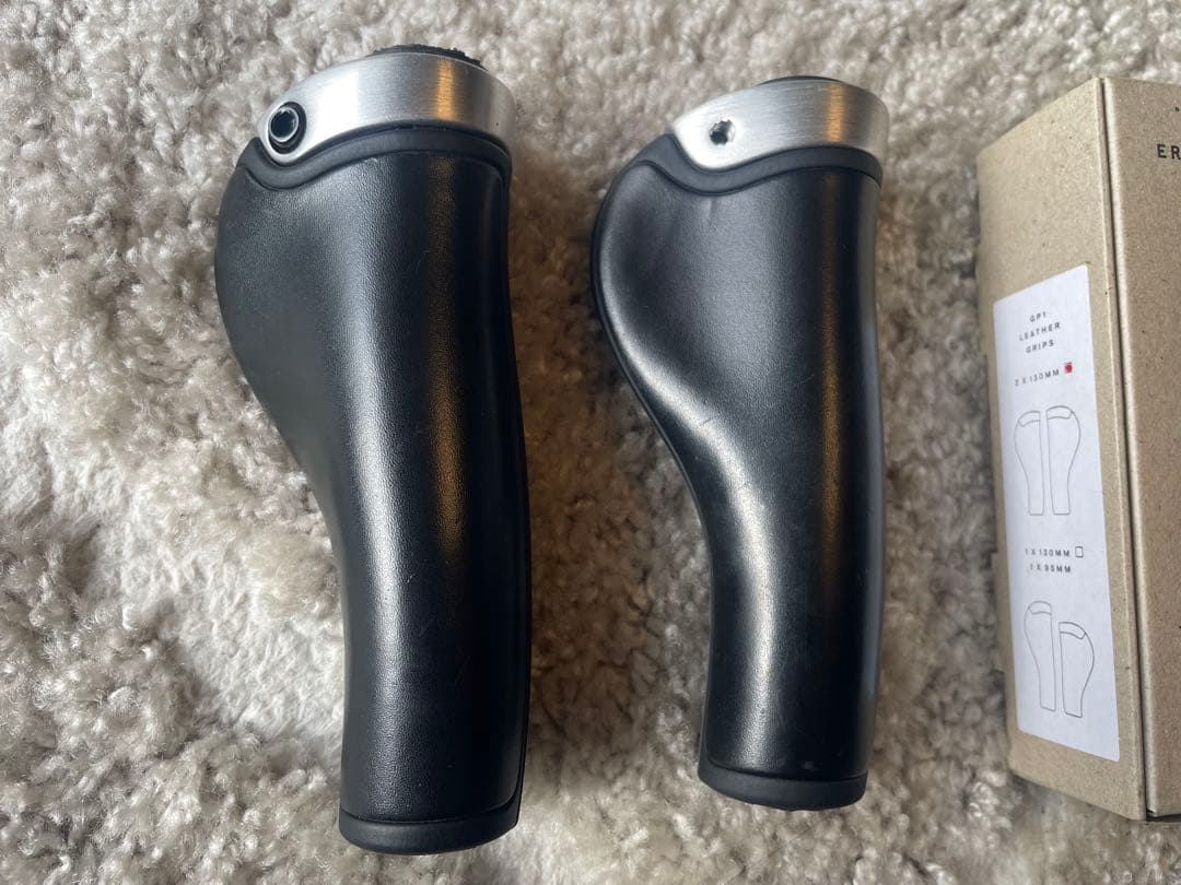 Brooks Ergon GP1 Leather Grip ブラック130mm