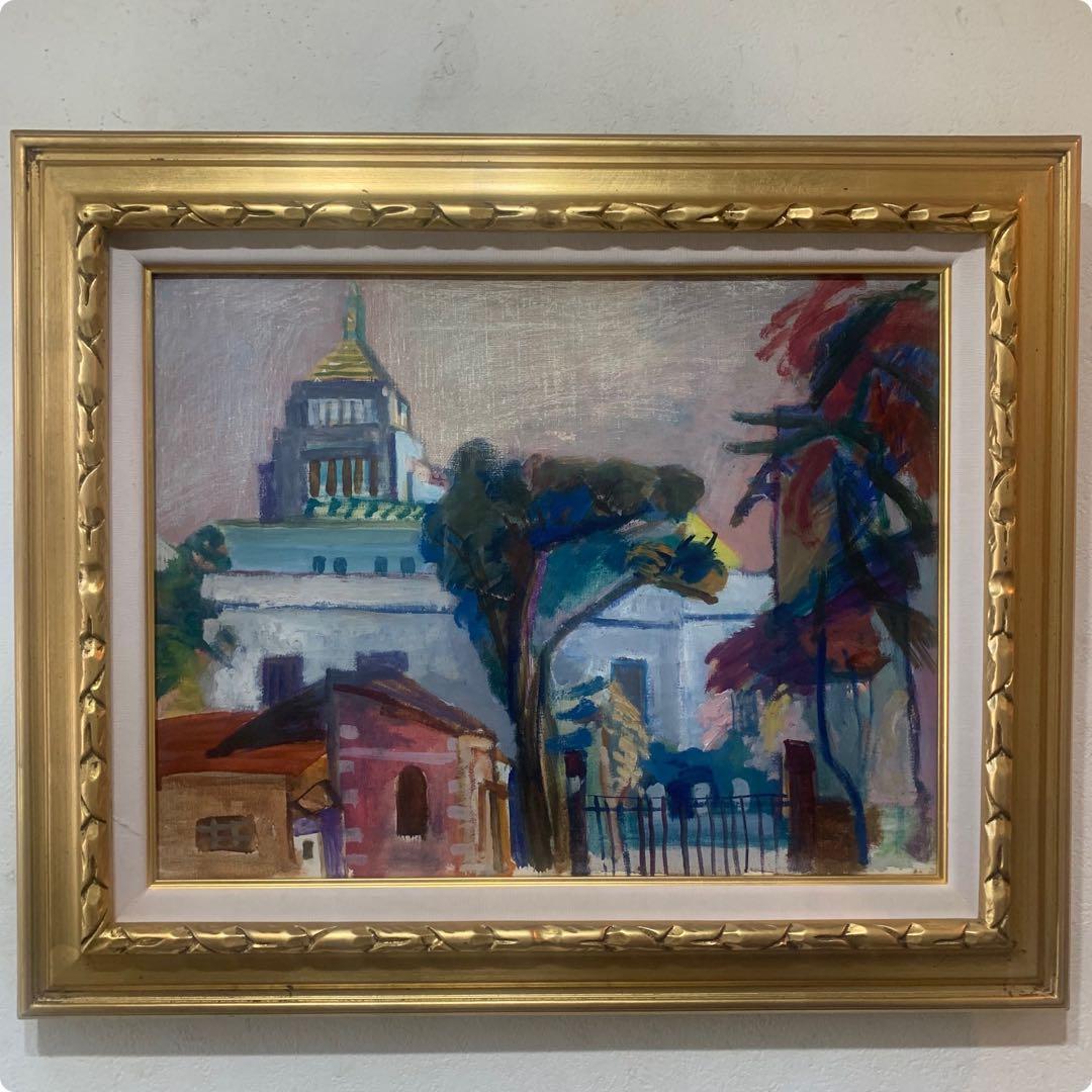 絵画　油彩肉筆画　『ヨーロッパ風景画』P10