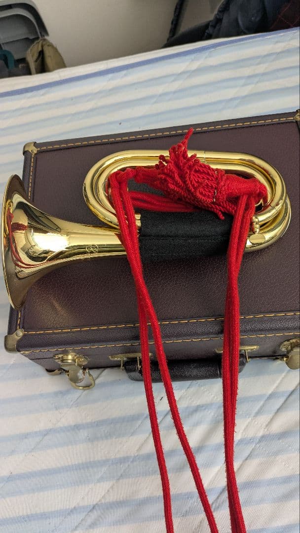 下倉ラッパ　ケース付き　らっぱ