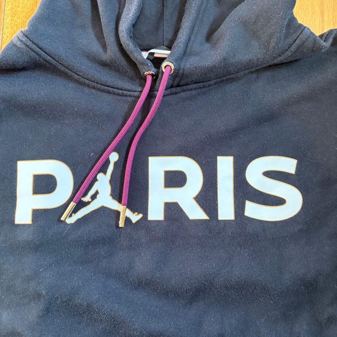 【美品】Jordan PARIS パーカー Mサイズ ブラック/パープル