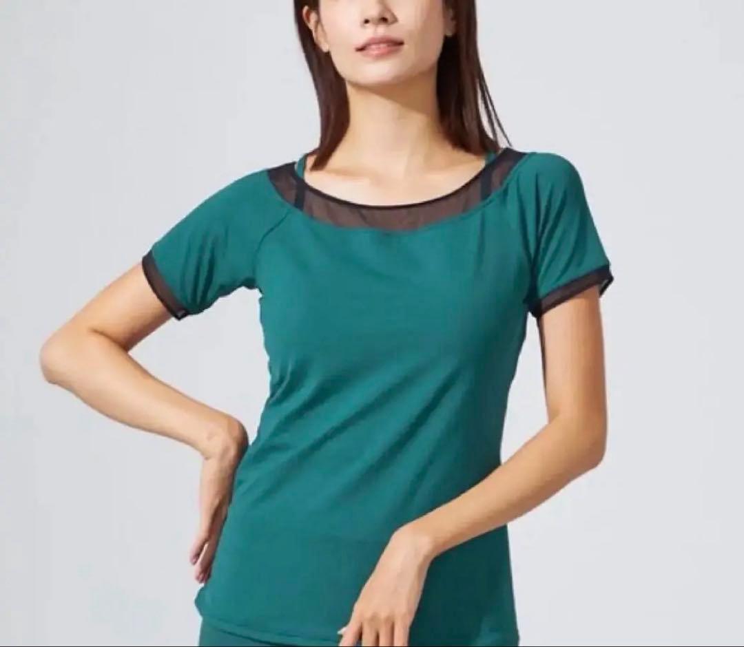 チャコット ホットヨガメッシュコンビトップ