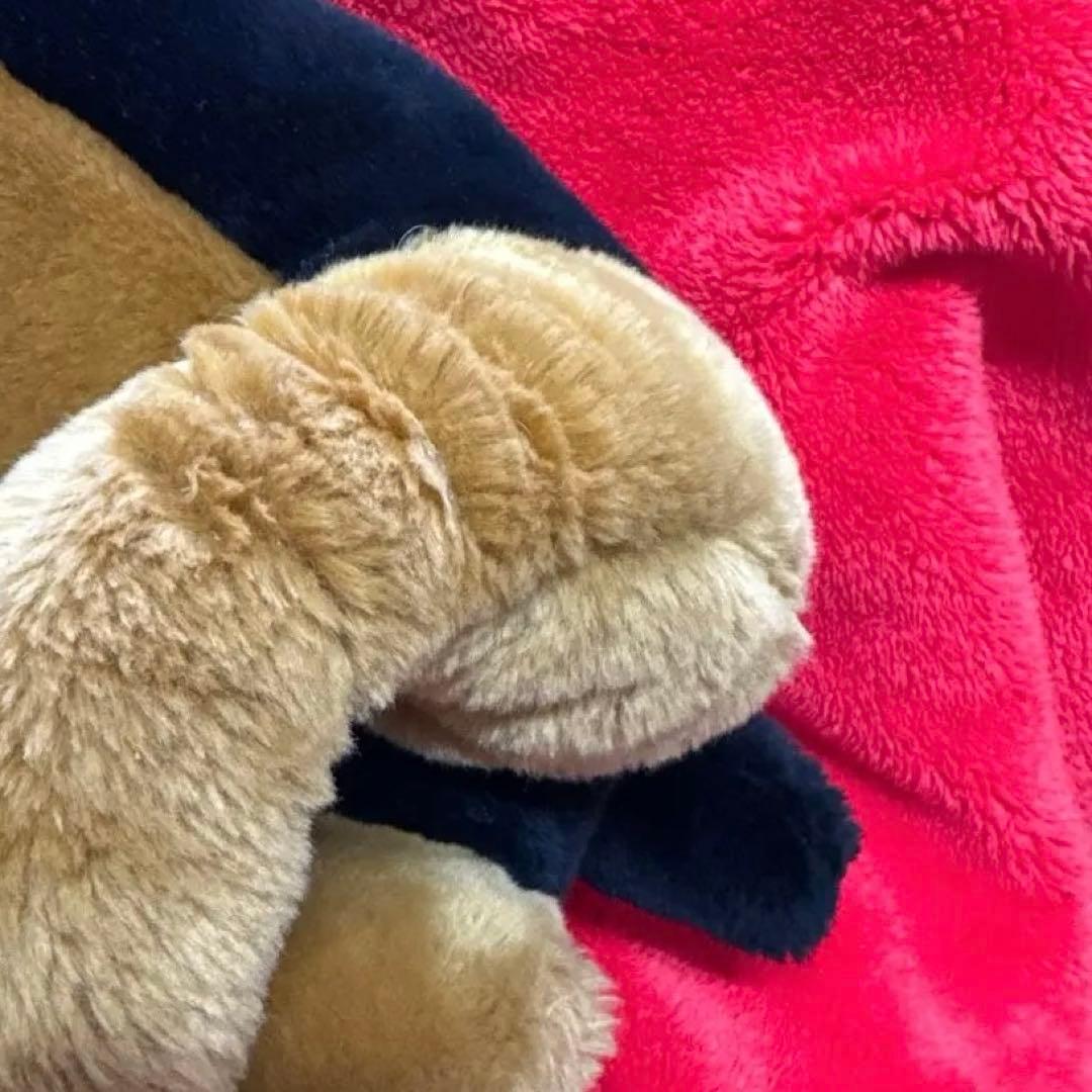 ⭐︎希少　大きな番犬　ぬいぐるみ　ドーベルマン？ロットワイラー？　寝そべり