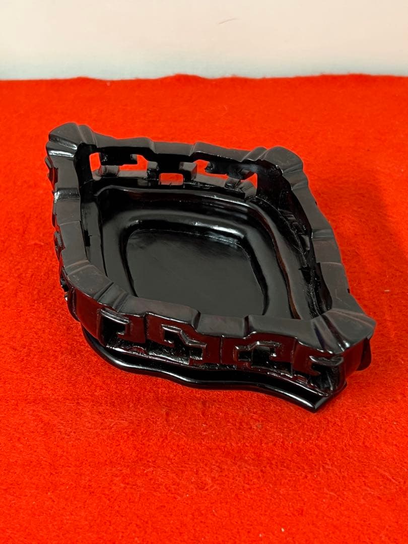 香炉　清時代　天然玉香炉　精巧な彫刻　紫檀台 BL1--3