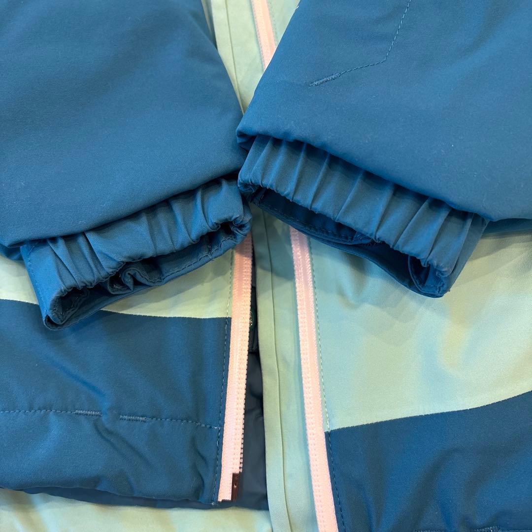 【クリーニング済】モンベル キッズ スキーウェア 上下セット 120/130