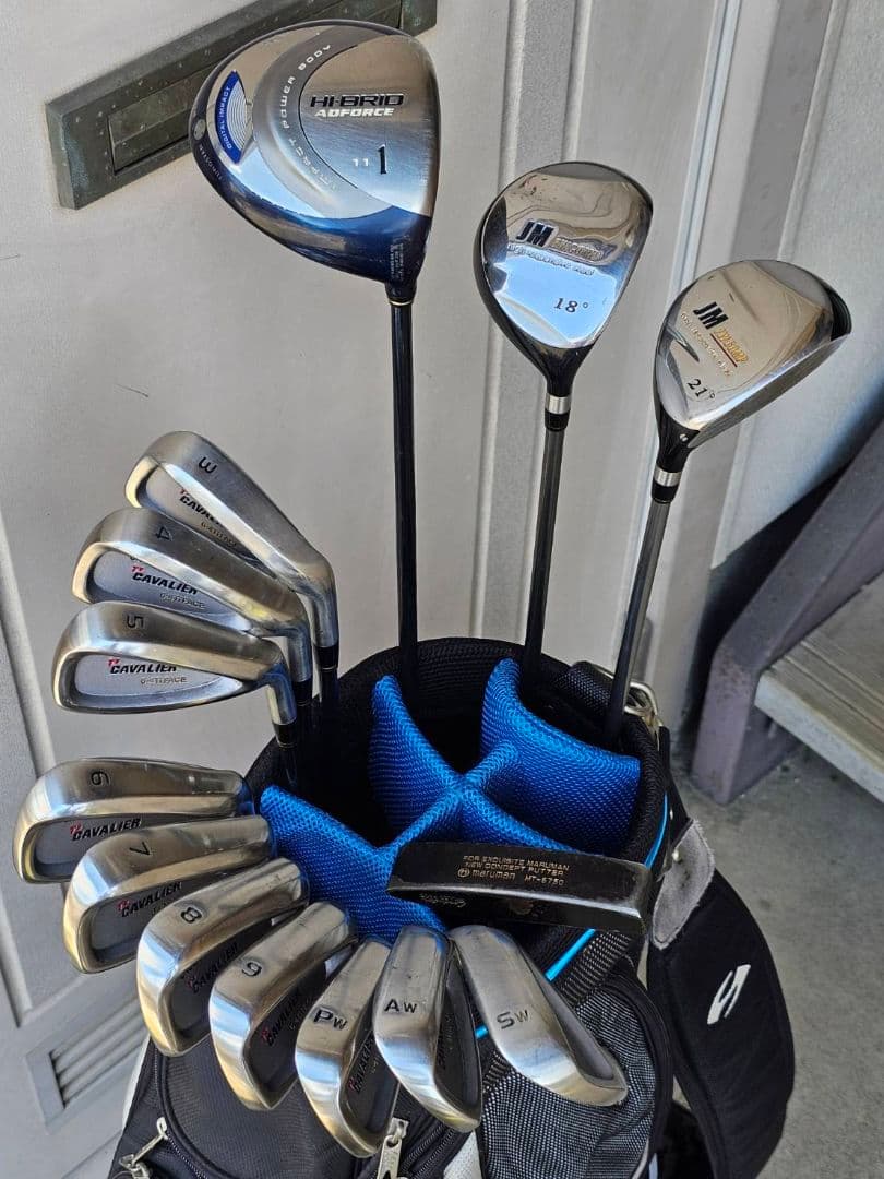 メンズ　右利き　ゴルフクラブセット　amc他　14本+キャディバッグ