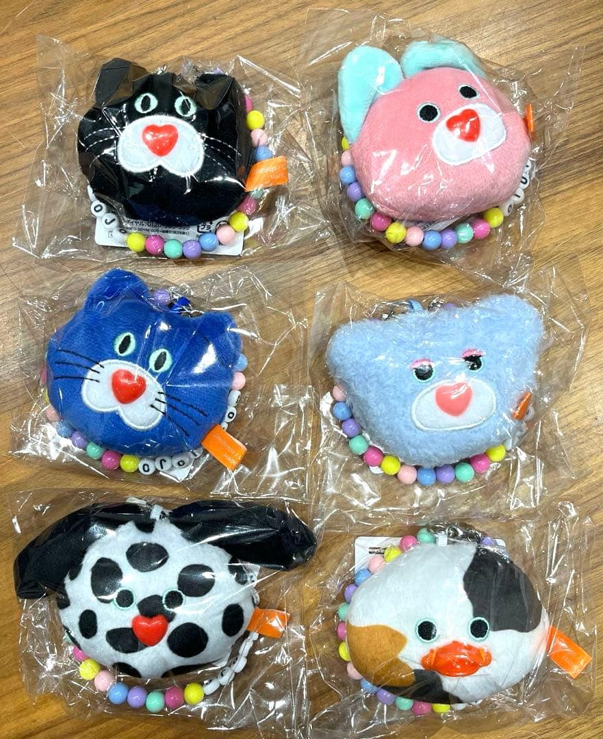 ち*ー様 mojojojo ビーズチェーン付き フェイスマスコット2 全6種セッ