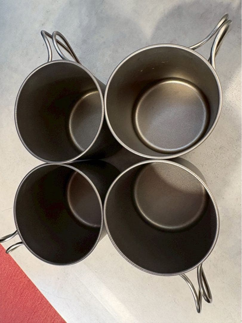  Peak スノーピーク チタンシングルマグ 450 4個セット 日本製