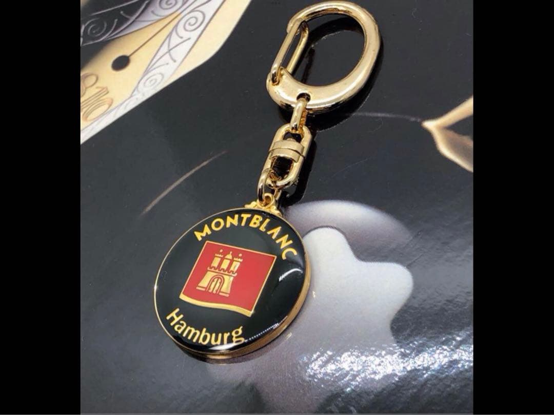 モンブラン　★非常にレアなヴィンテージ・ゴールドメダル★スターマークキーホルダー