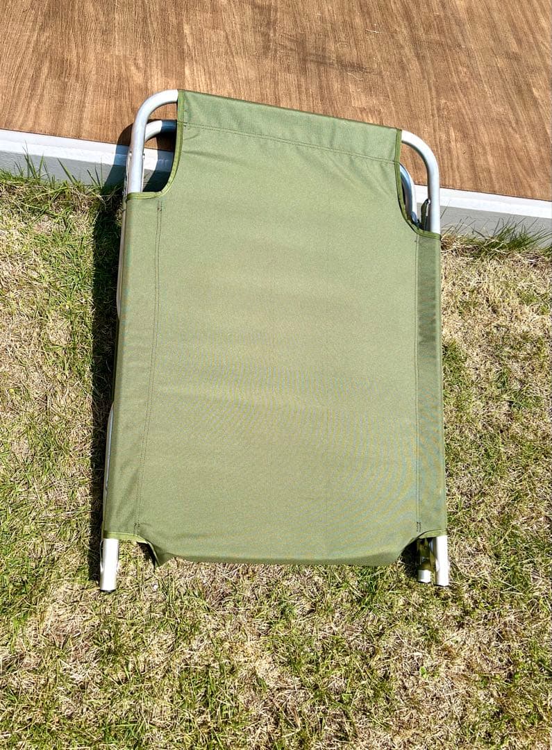 米軍放出未使用品 折りたたみ式コット 簡易ベッド アルミフレーム 軽量 ラスト