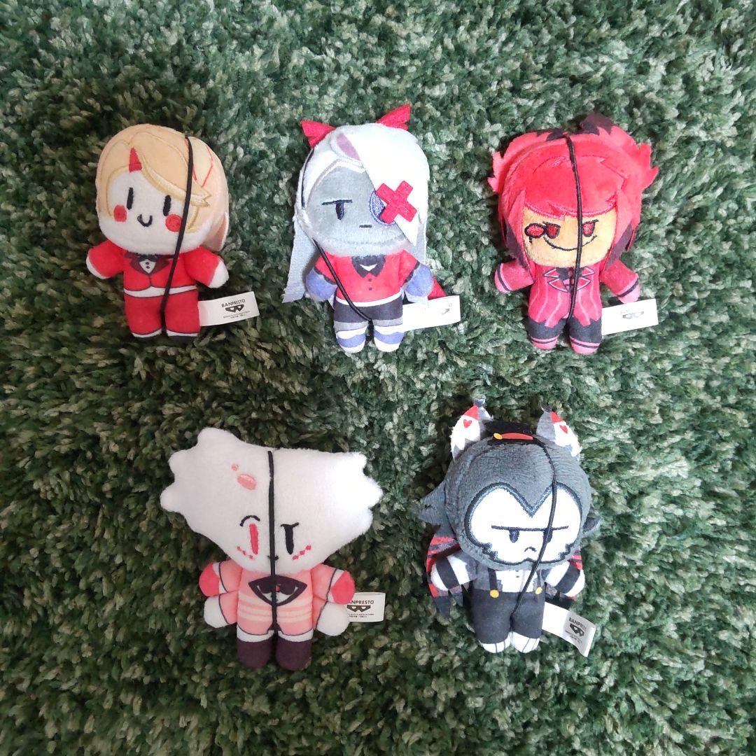ハズビン・ホテルへようこそ ほわぬい 全5種コンプとぬいぐるみ Alastor