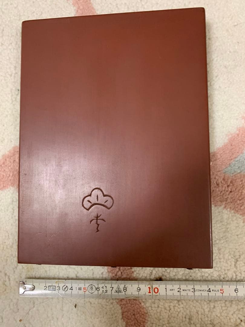 未使用品　鎌倉彫　飾り板　花　アンティーク　昭和レトロ