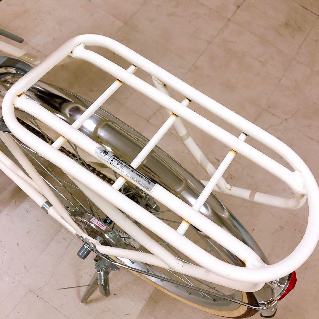 フェリーク ジュニア 自転車24インチ アンティークホワイト ヘルメット付き