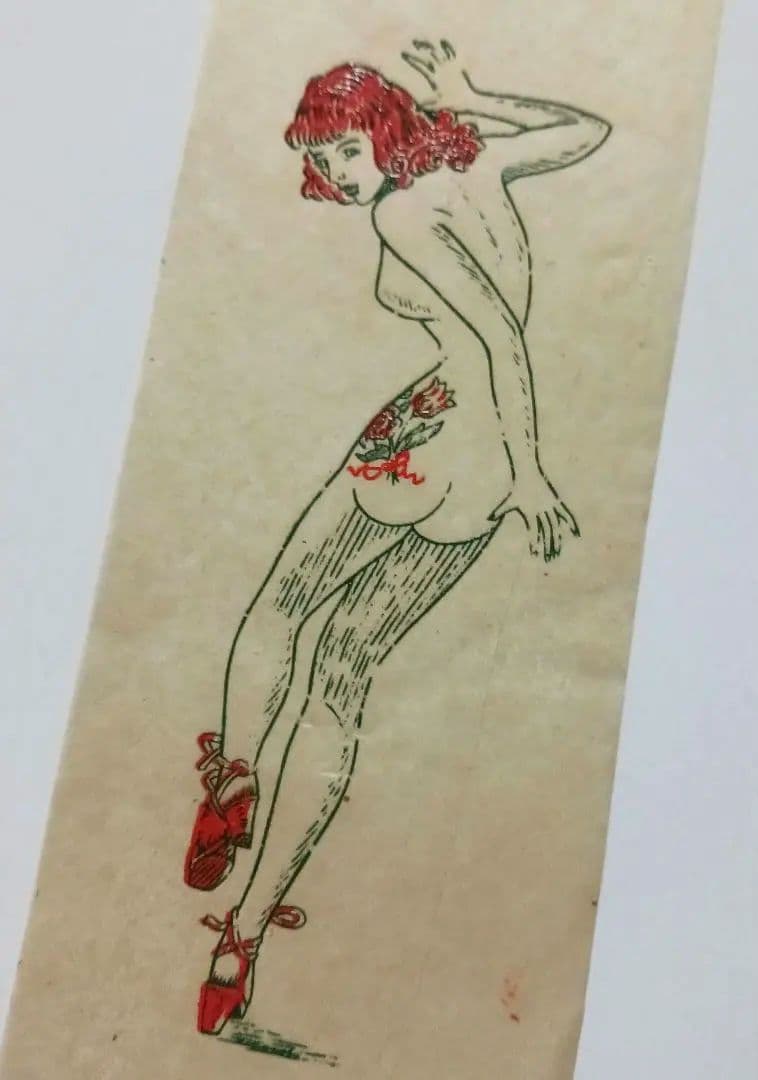 ピンアップガール タトゥービンテージ転写紙 アイロンプリント40s
